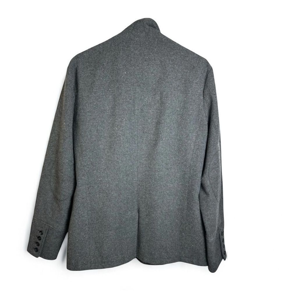 🥳 3/$26 BKE Military Style Wool Blend Jacket Gray Large - Picture 4 of 15